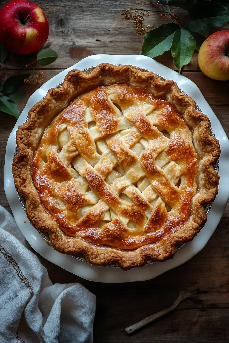 Apple pie recipe with Swedish grandmother's trick (for a softer and fluffier result)