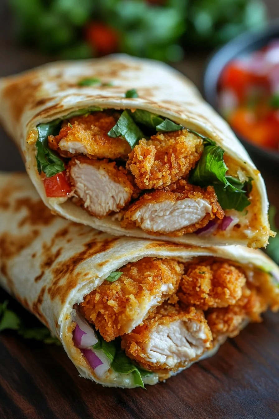 Wrap de Pollo Crujiente