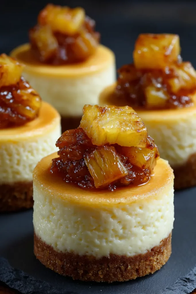 Mini Cheesecake De Piña Invertida