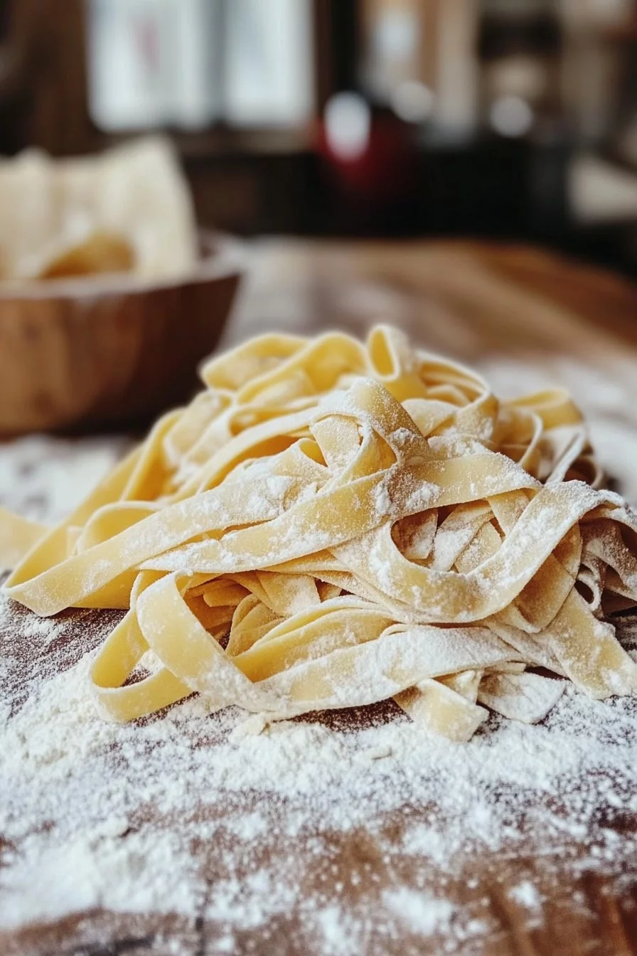 Pasta Casera Fresca - Cortada a Mano, ¡Sin Máquina!