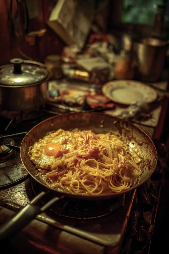 Recuerdo de la Primera Pasta Carbonara