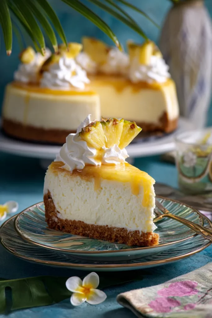 Tarta De Queso Coco Piña Colada