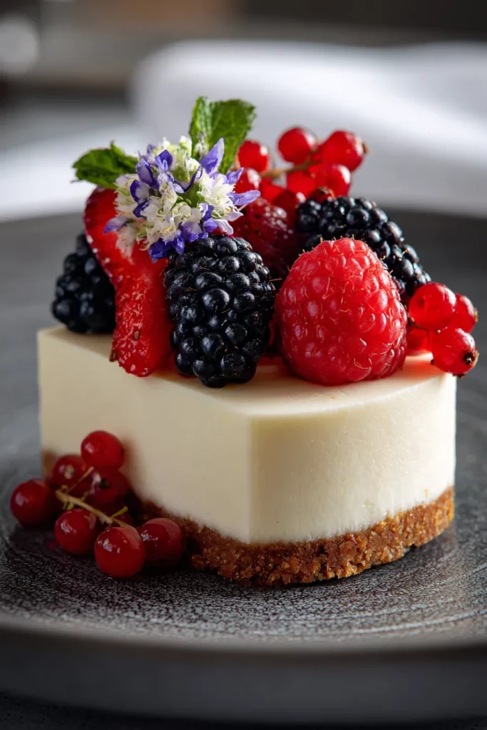 Tarta de queso con crema brulée