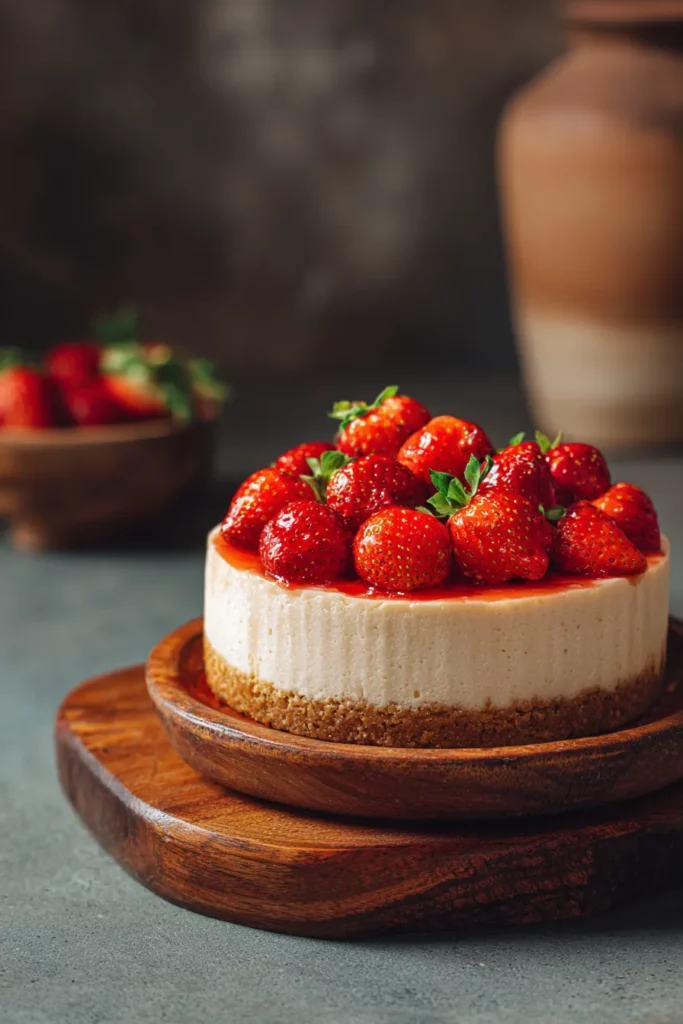 Tarta de queso de Fresas