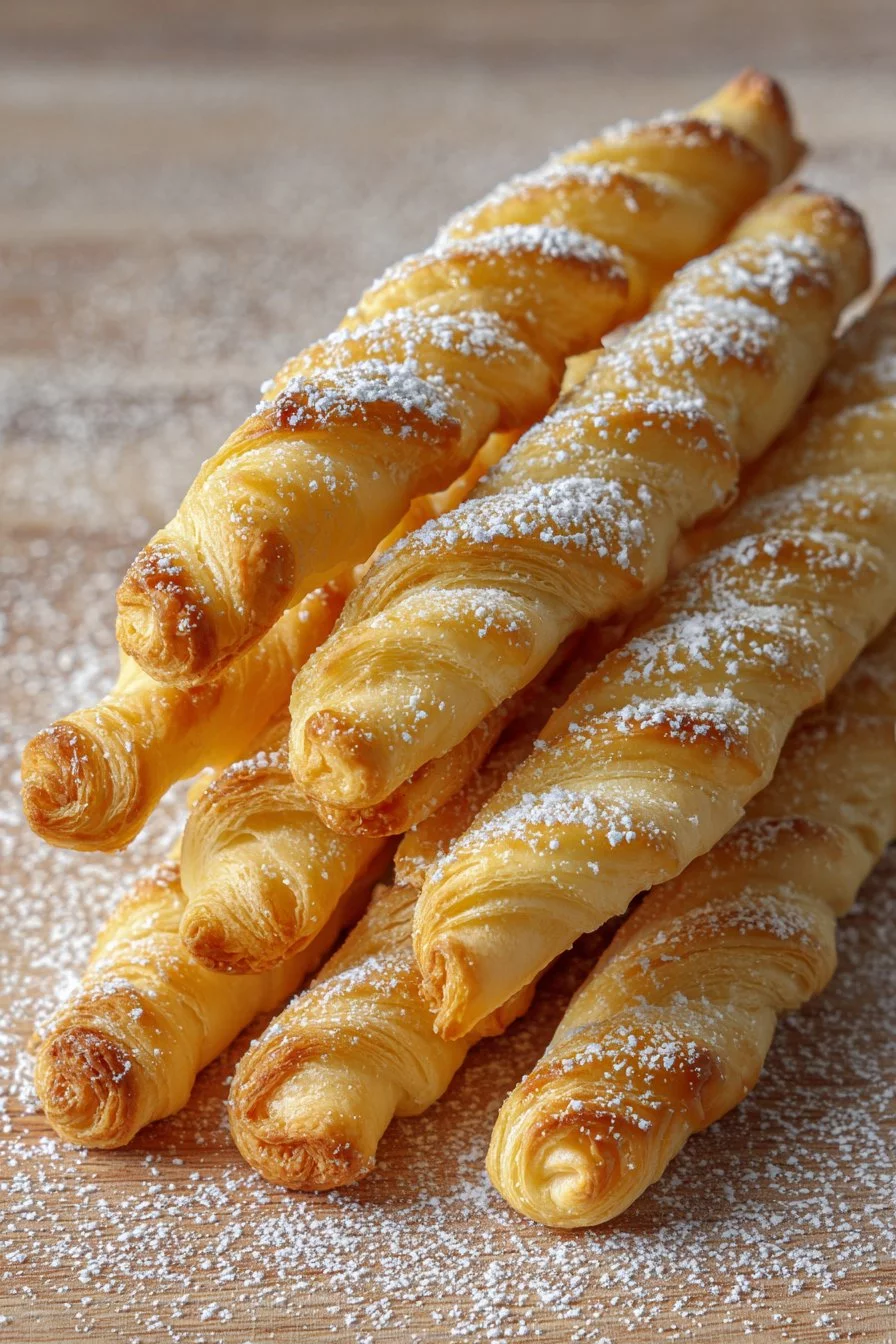 Cañoncitos de Dulce de Leche con Masa de Hojaldre Casera y Fácil