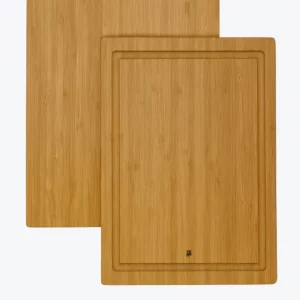 WMF Bamboo - Bamboo Wood Cutting Board, 38 x 25 x 2 cm Medium Rectangular Wooden Board for Kitchen