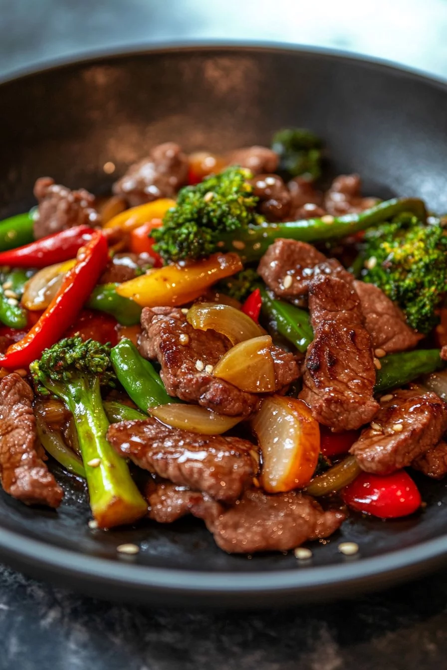 Salteado de carne de res