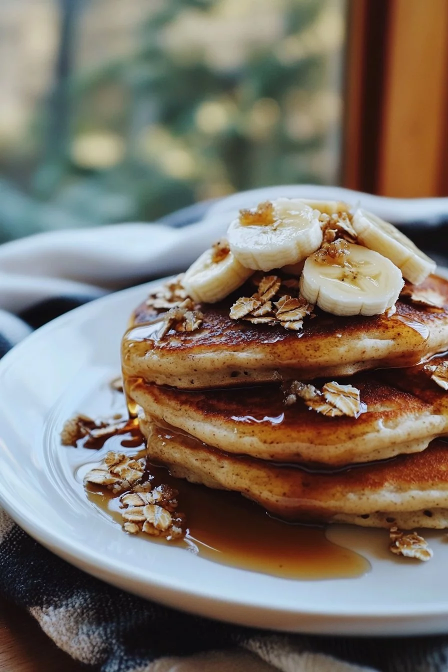 Hotcakes de Avena y Plátano