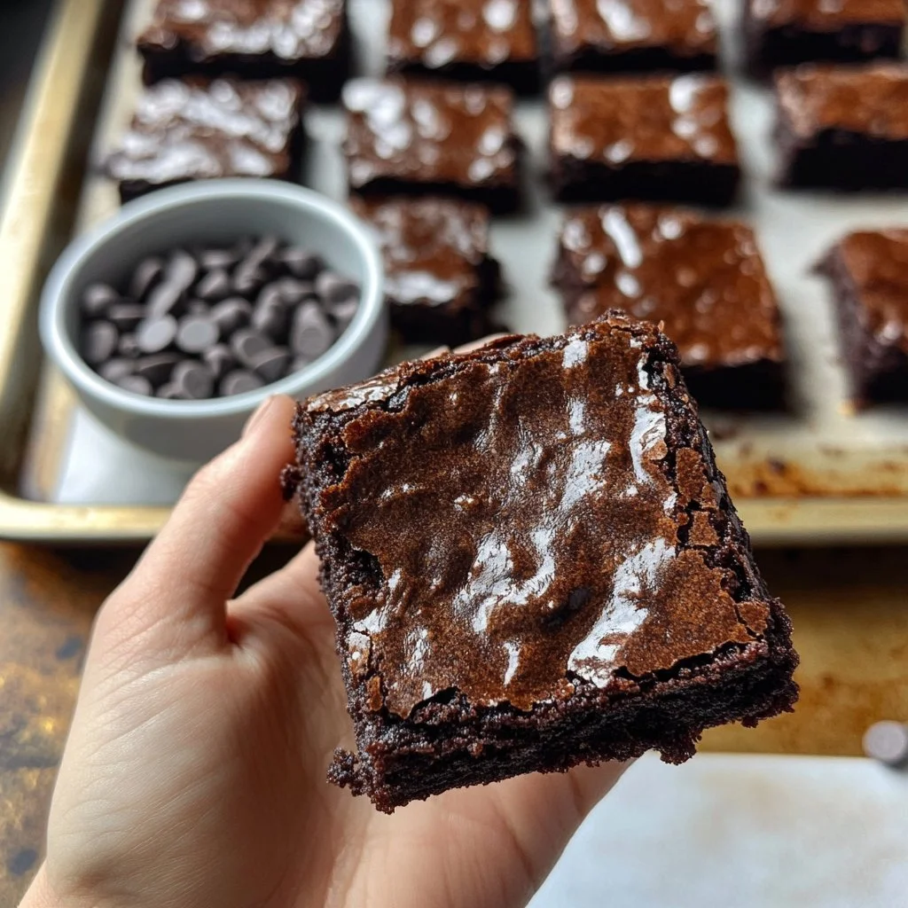 Brownies de plátano recién horneados en un plato