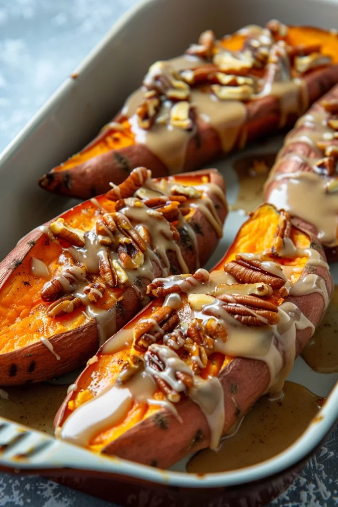 Camote Al Horno Estilo Navidad: ¡Exquisito Manjar de Canela y Nuez!