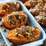 Camote Al Horno Estilo Navidad Con Glaseado de Canela y Nuez Crocante