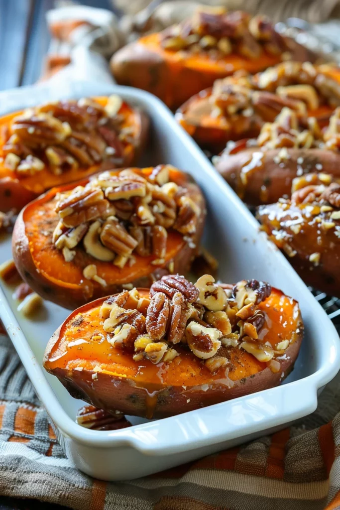 Camote Al Horno Estilo Navidad: ¡Exquisito Manjar de Canela y Nuez!