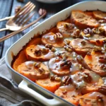 Camote Navideño Con Glaseado de Canela y Nuez Caramelizada Crujiente