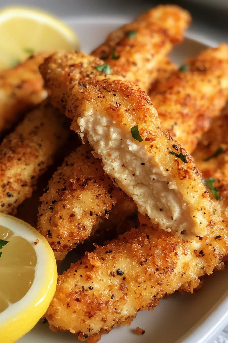 Tiras de Pollo al Limón