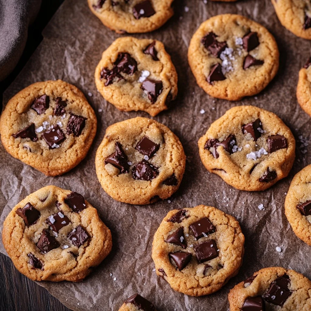 Galletas veganas de chocolate con chips suaves y masticables frescas y deliciosas