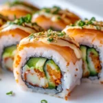 Hamburguesa de pollo sushi