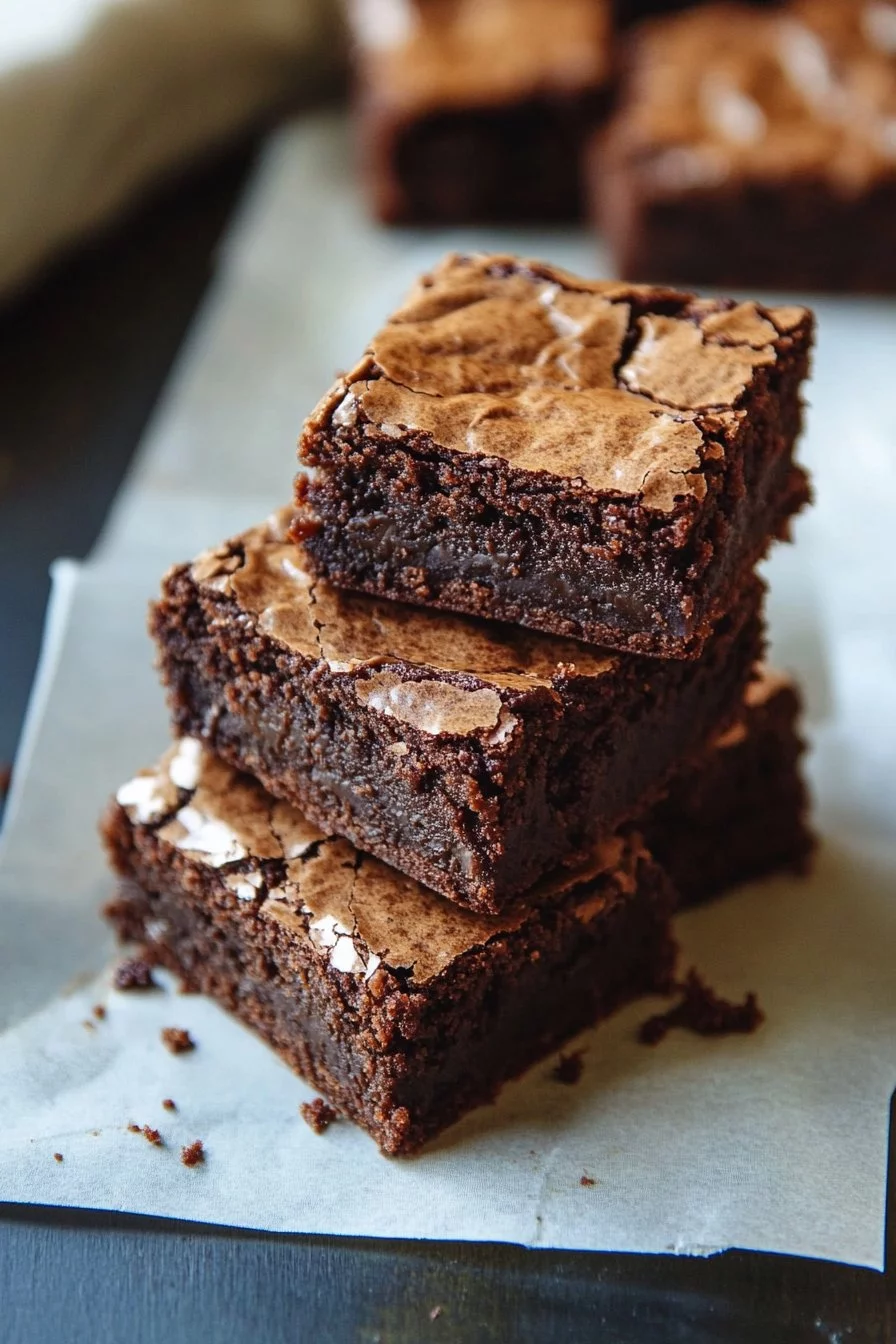 Brownies Masticables y Cubiertos de Chocolate