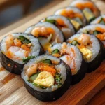 Kimbap de Camarones