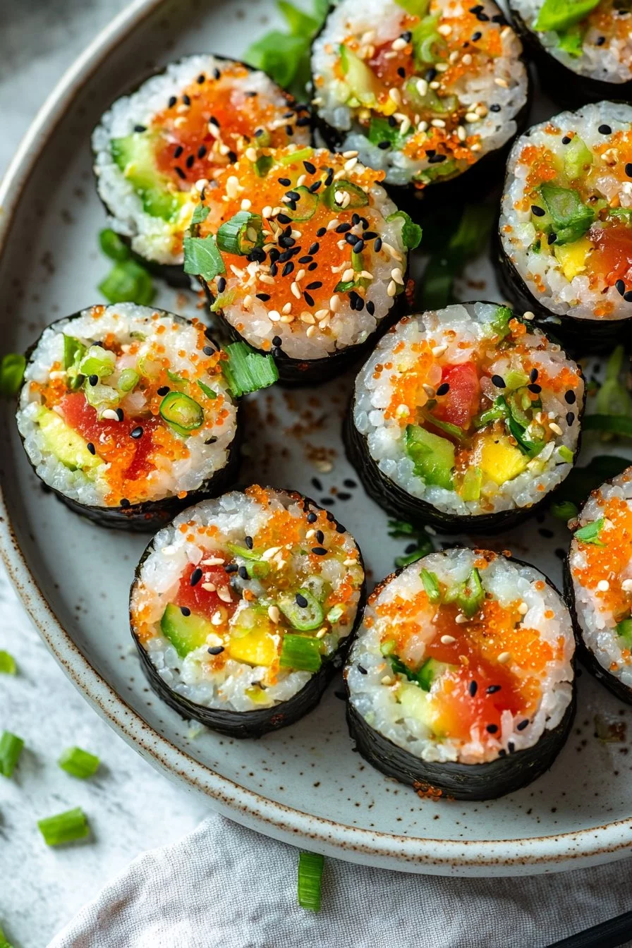 Bocados de Sushi Súper Sencillos 🍣🥚🤩