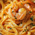 Linguini Cremoso con Camarones