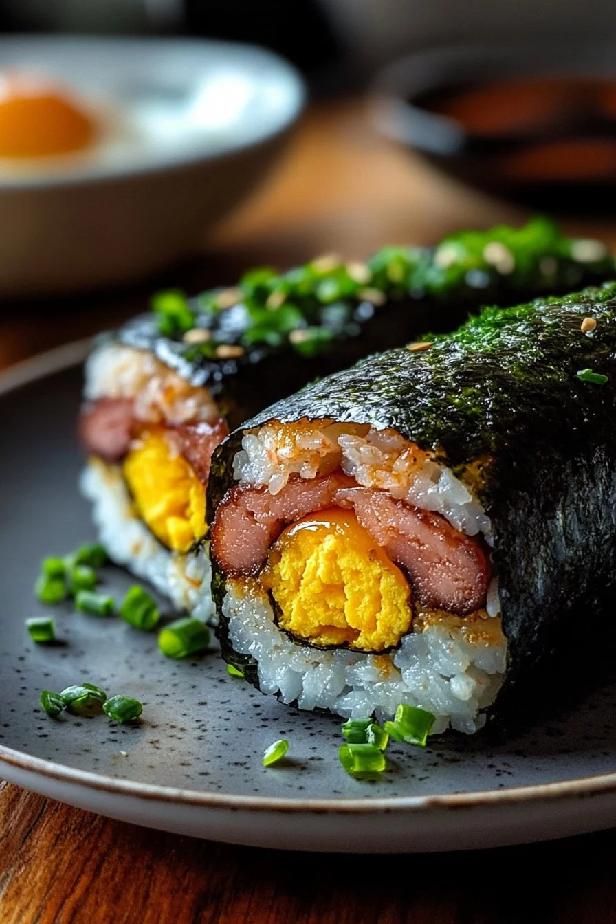 Musubi de Spam con Huevo