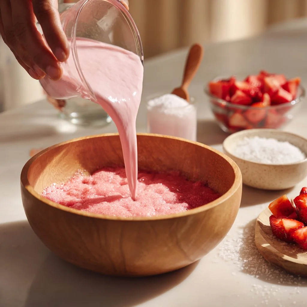 Malvaviscos rosa fresa, dulces suaves y coloridos ideales para postres