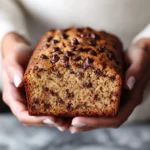 Pan de plátano con chispas de chocolate