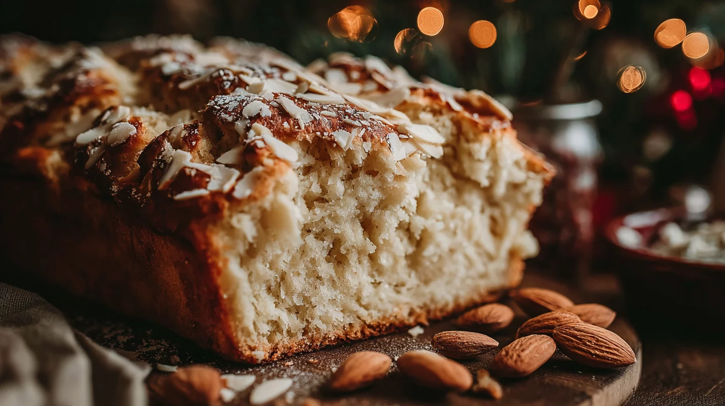 Pan Navideño de Yogur Cero Carbohidratos Con Toque de Vainilla y Almendra