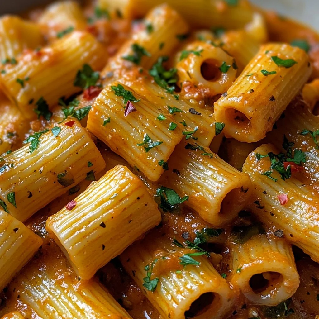 Plato de pasta de Gigi Hadid, receta fácil y deliciosa para preparar en casa.