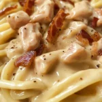 Pasta de Pollo con Tocino y Aderezo Ranchero