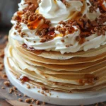 Pastel de Crêpes con Vainilla y Speculoos