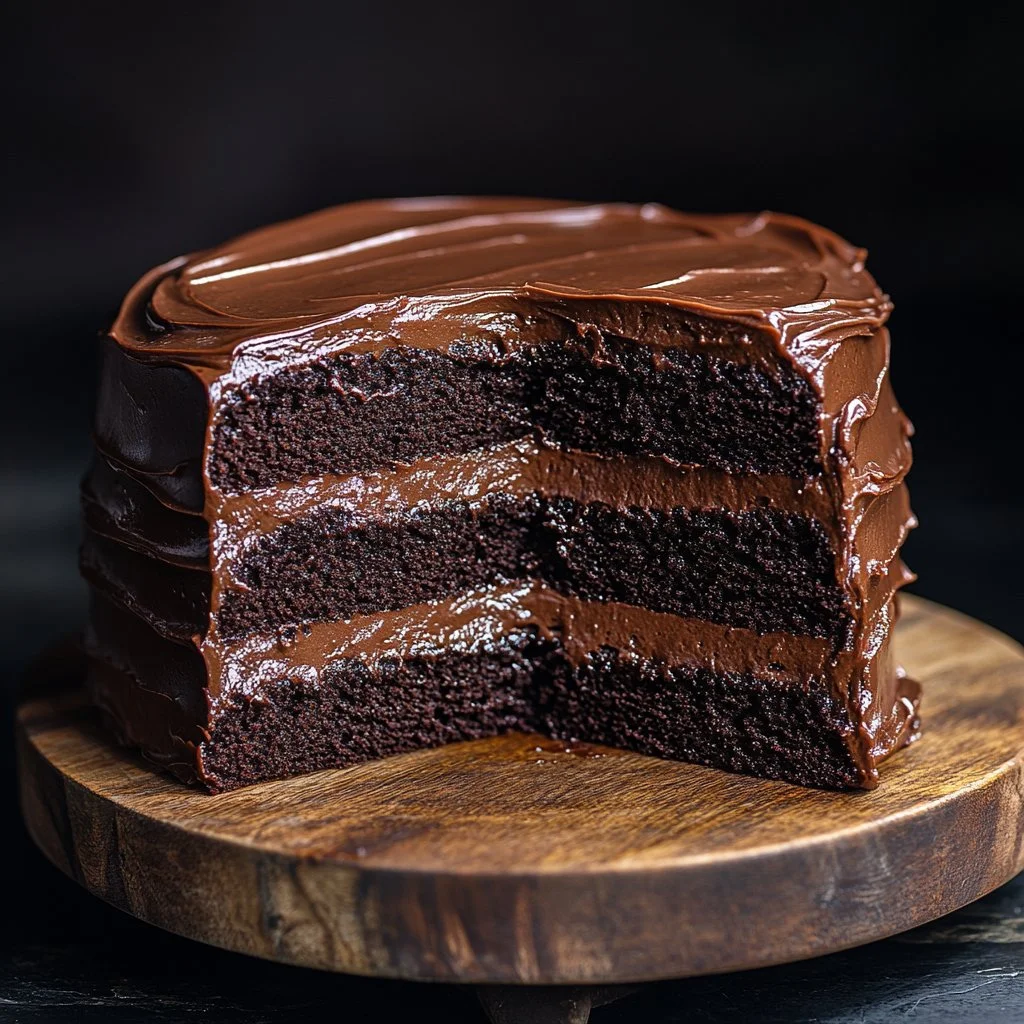 Delicioso pastelito de chocolate con un rico relleno y cobertura suave