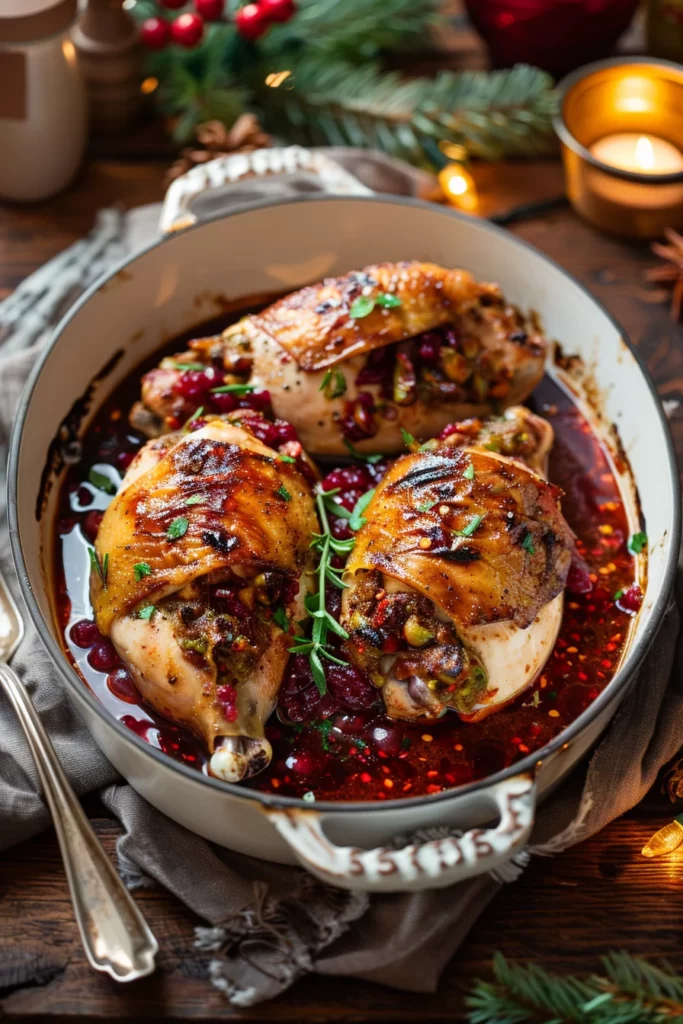 Pechugas Rellenas en Salsa de Frutos Rojos Con Chipotle: ¡Sabor Excepcional para Navidad! 🎄 6 Pechugas Rellenas en Salsa de Frutos Rojos Con Chipotle: ¡Sabor Excepcional para Navidad! 🎄