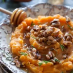 Puré de Camote Otoñal Con Miel Canela y Nuez Crujiente