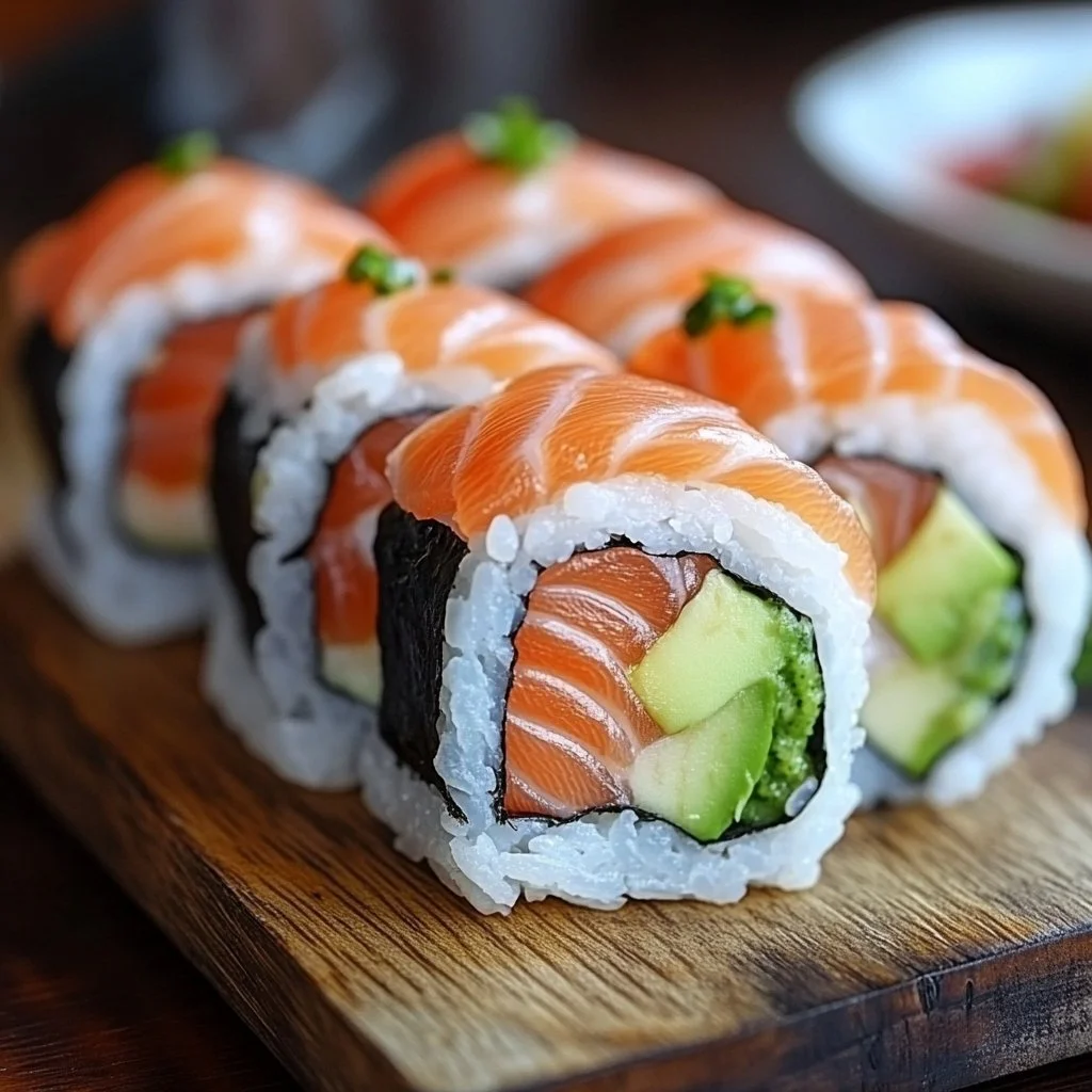 Receta de sushi casero con ingredientes frescos y deliciosos