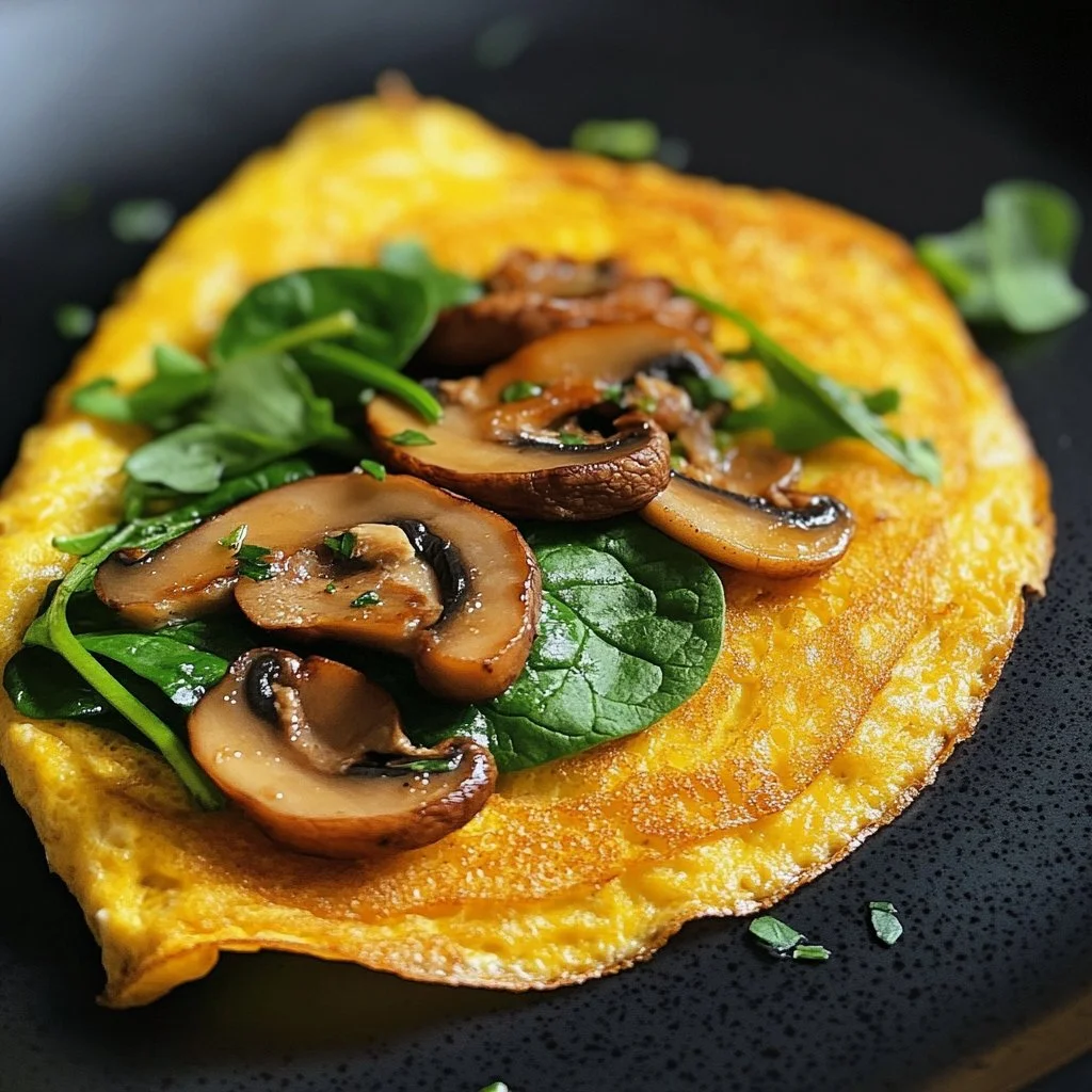 Tortilla de Bacon y Champiñones Keto en sartén fácil