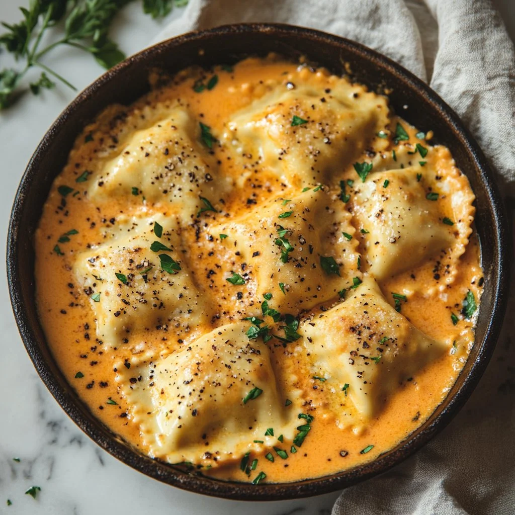 Receta deliciosa de salsa de ravioli para acompañar tus pastas