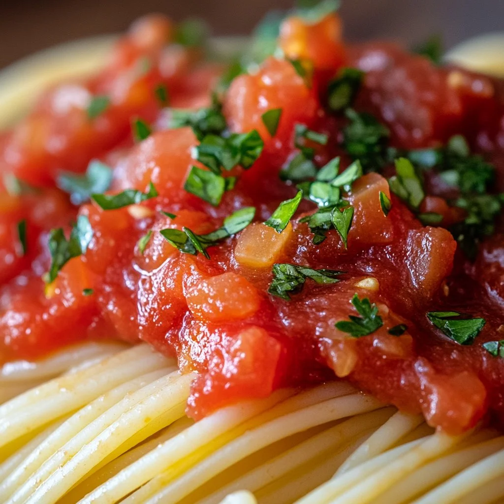 Receta deliciosa de Salsa Marinara casera con ingredientes frescos