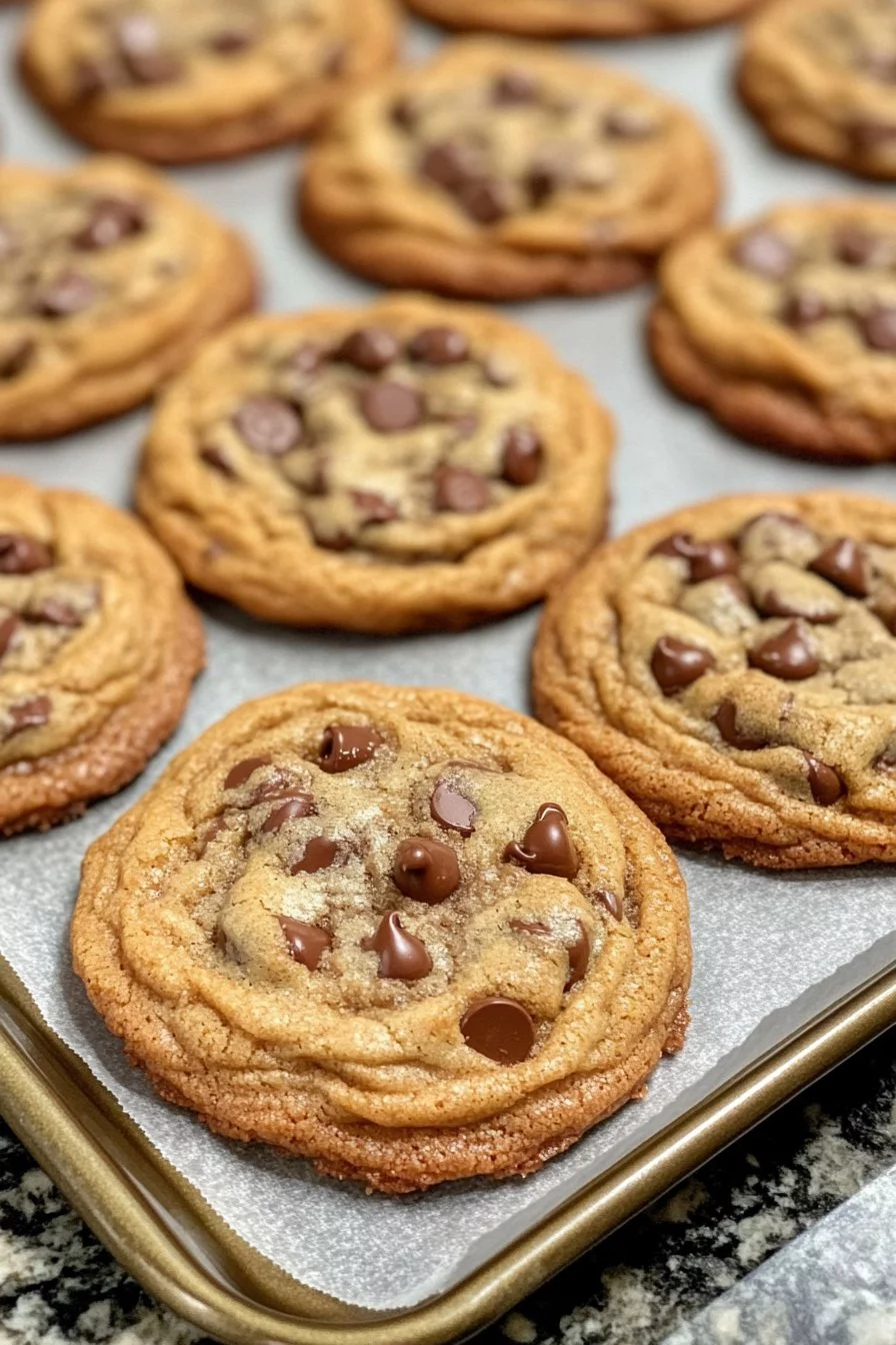 Galletas de Chocolate Chunk Estilo Pastelería Extra Gruesas – Bordes Crujientes, Centros Pegajosos y Cargadas de Chocolate!