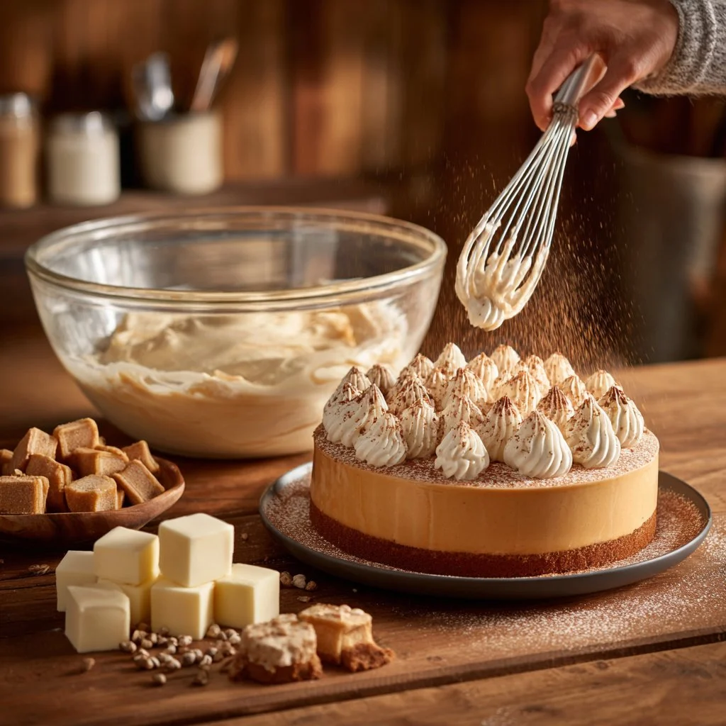 Tarta de café sin horno, un postre delicioso y fácil de preparar.