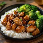 Tazón de arroz con pollo teriyaki