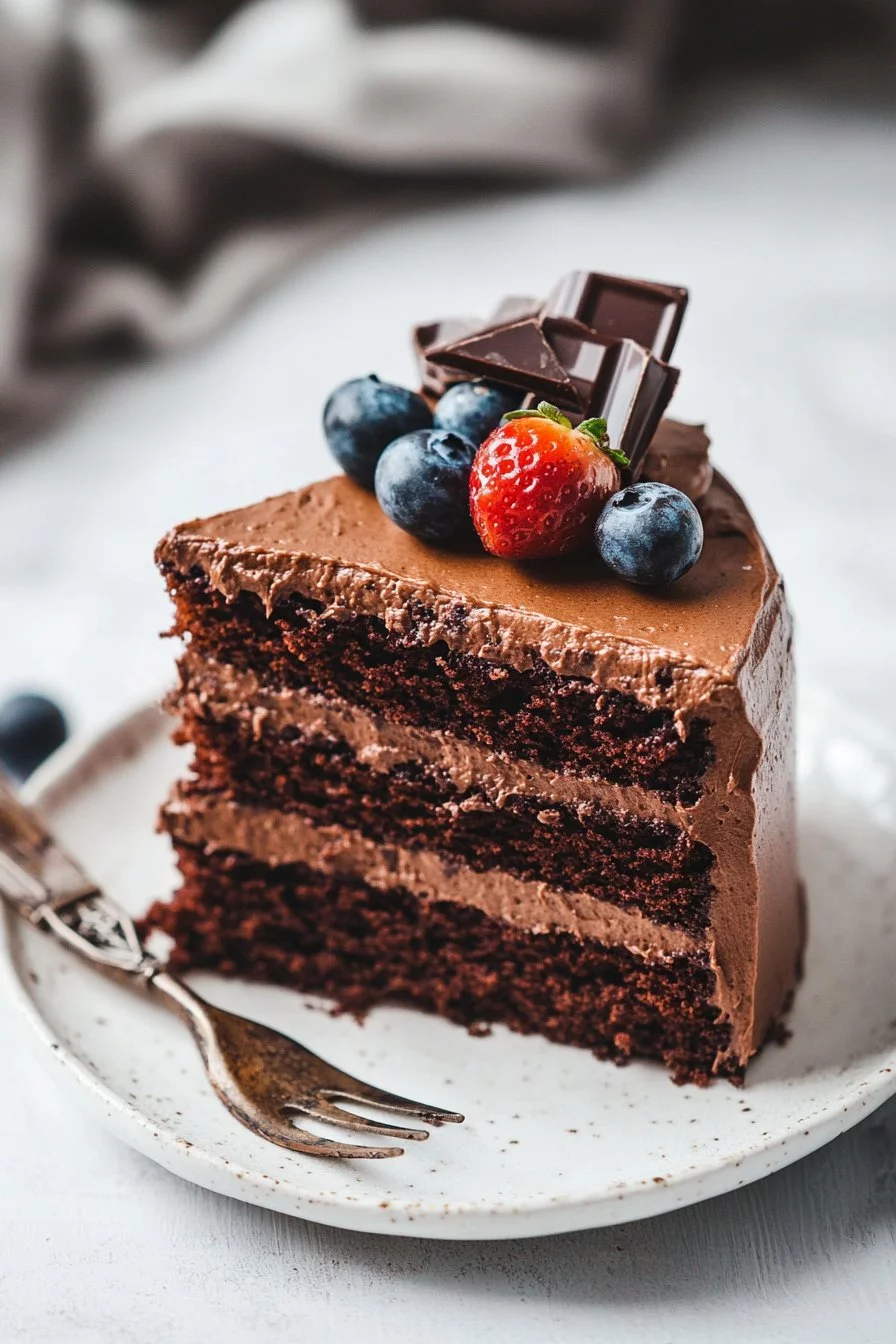 Pastel de chocolate sencillo
