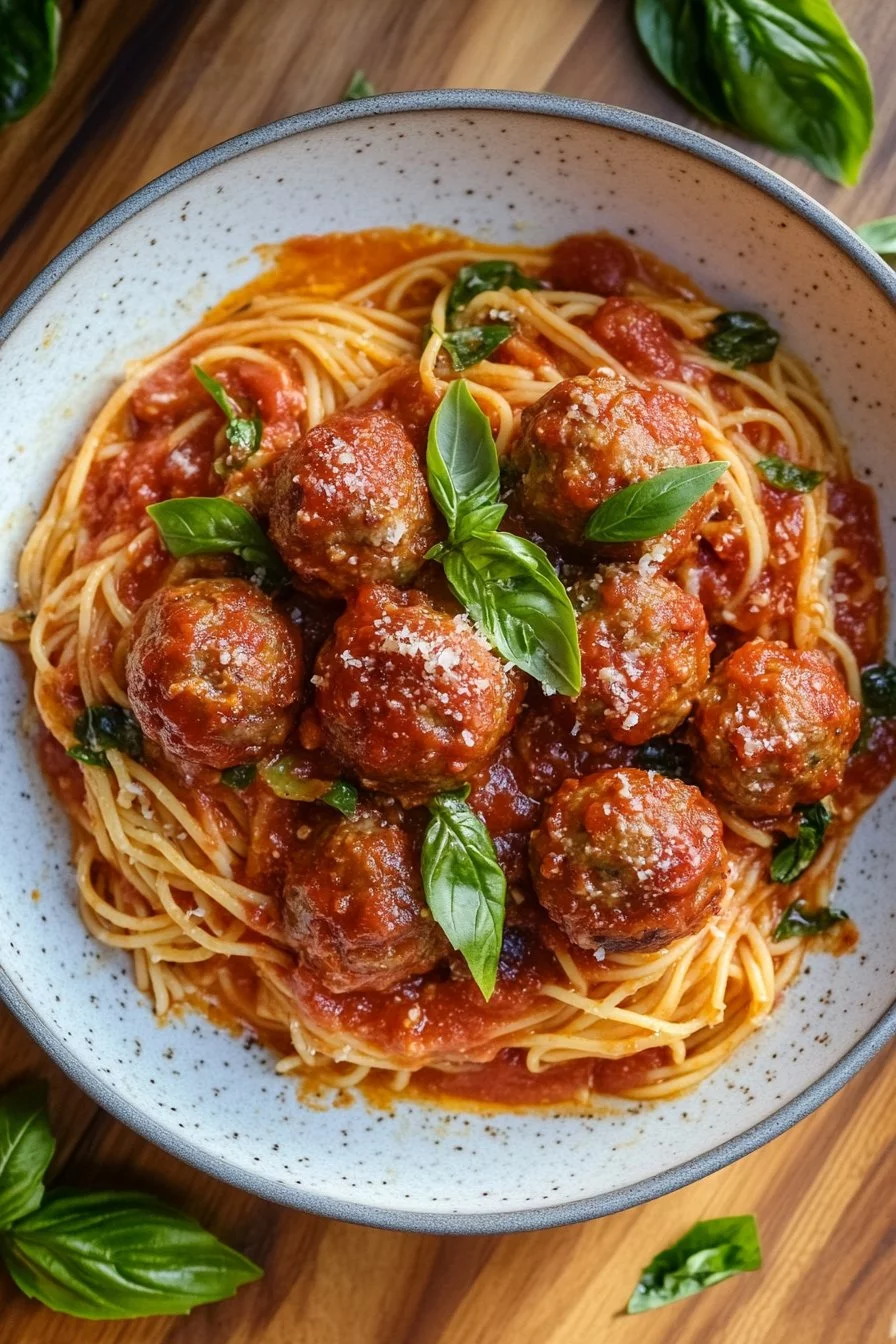 Espaguetis con Albóndigas