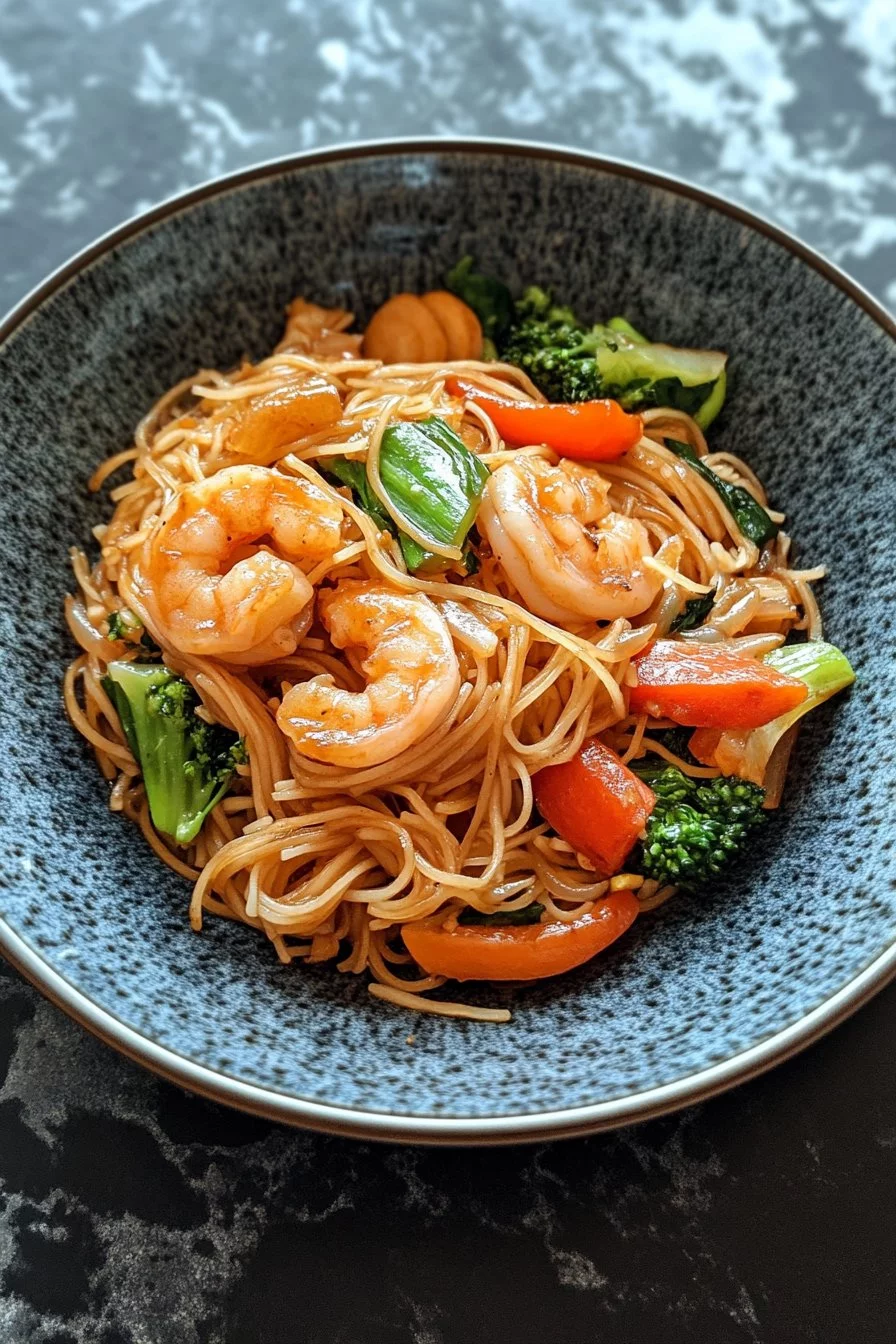 Salteado de Fideos de Arroz