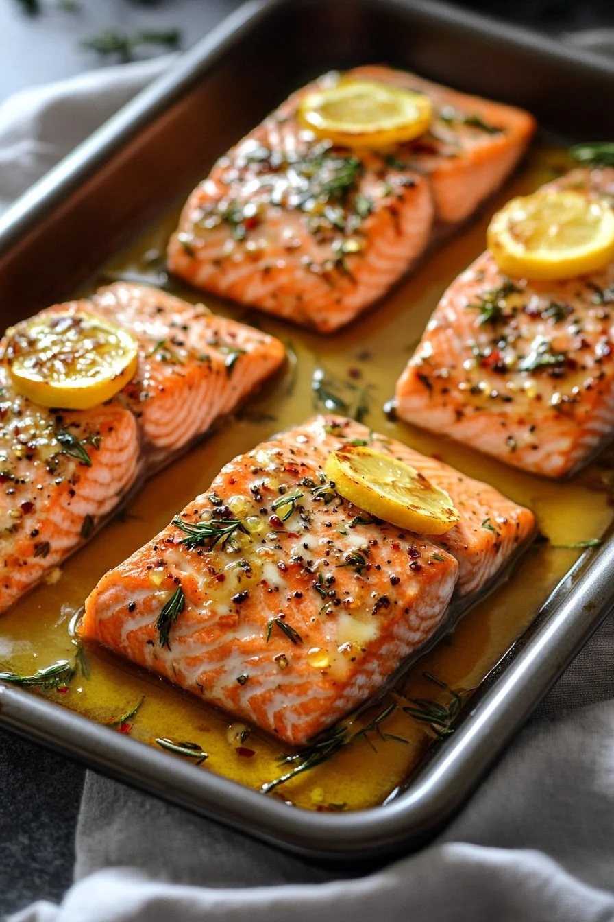 Salmón con Mantequilla y Miel