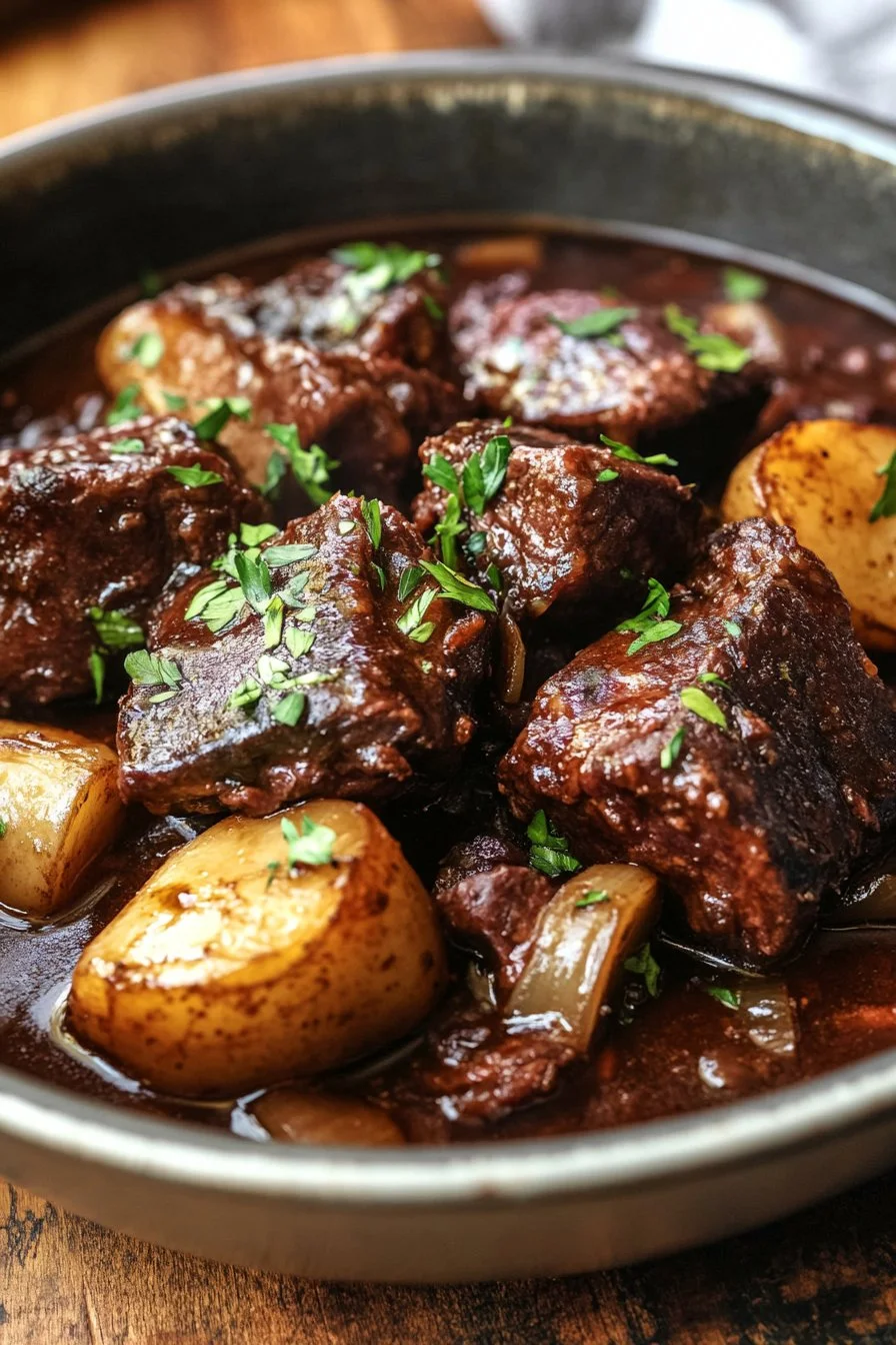 Carne de Ternera Estofada con Cerveza