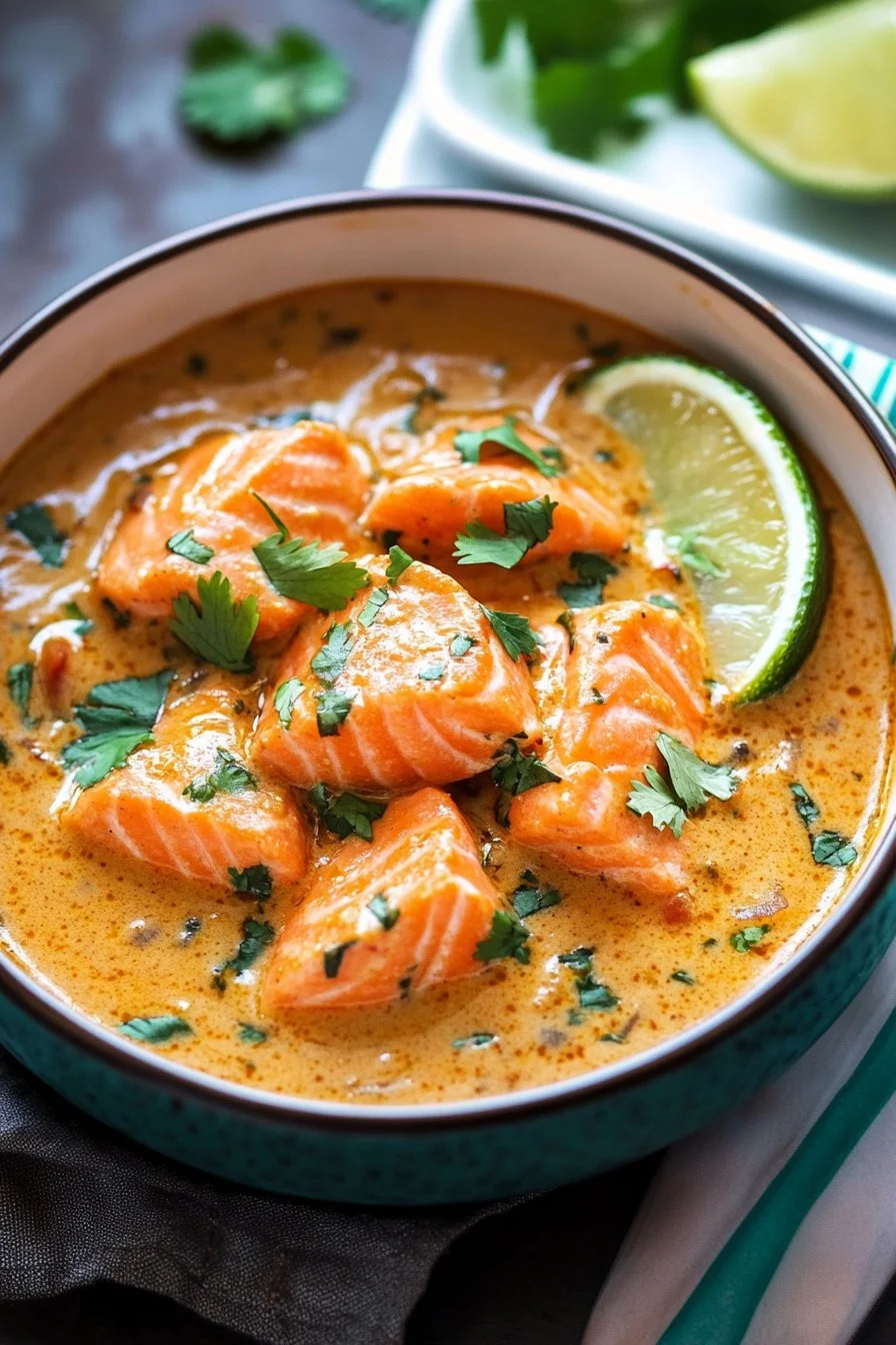 Curry de Salmón con Coco