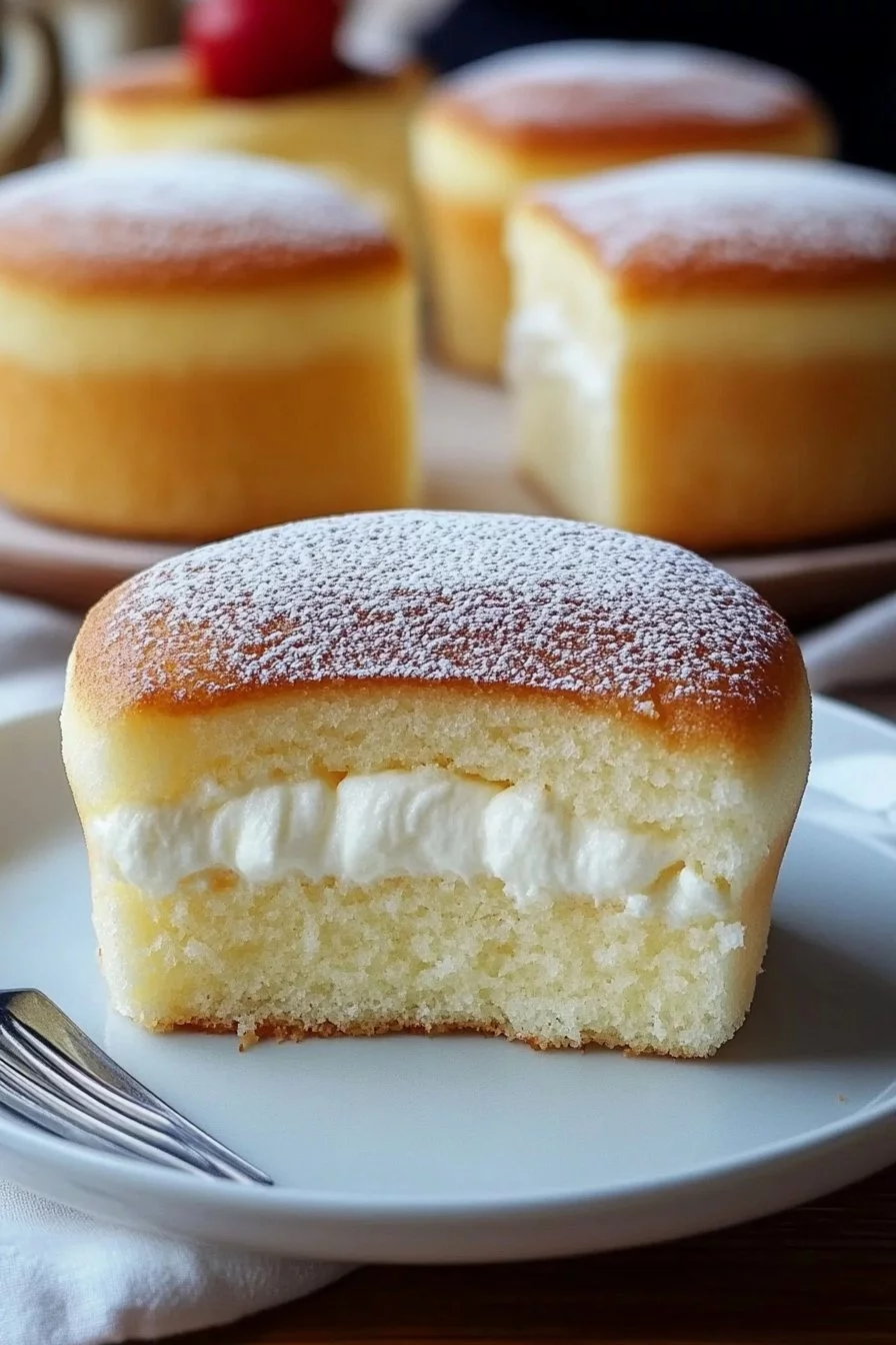 Cupcakes de Queso Cotón Japonés