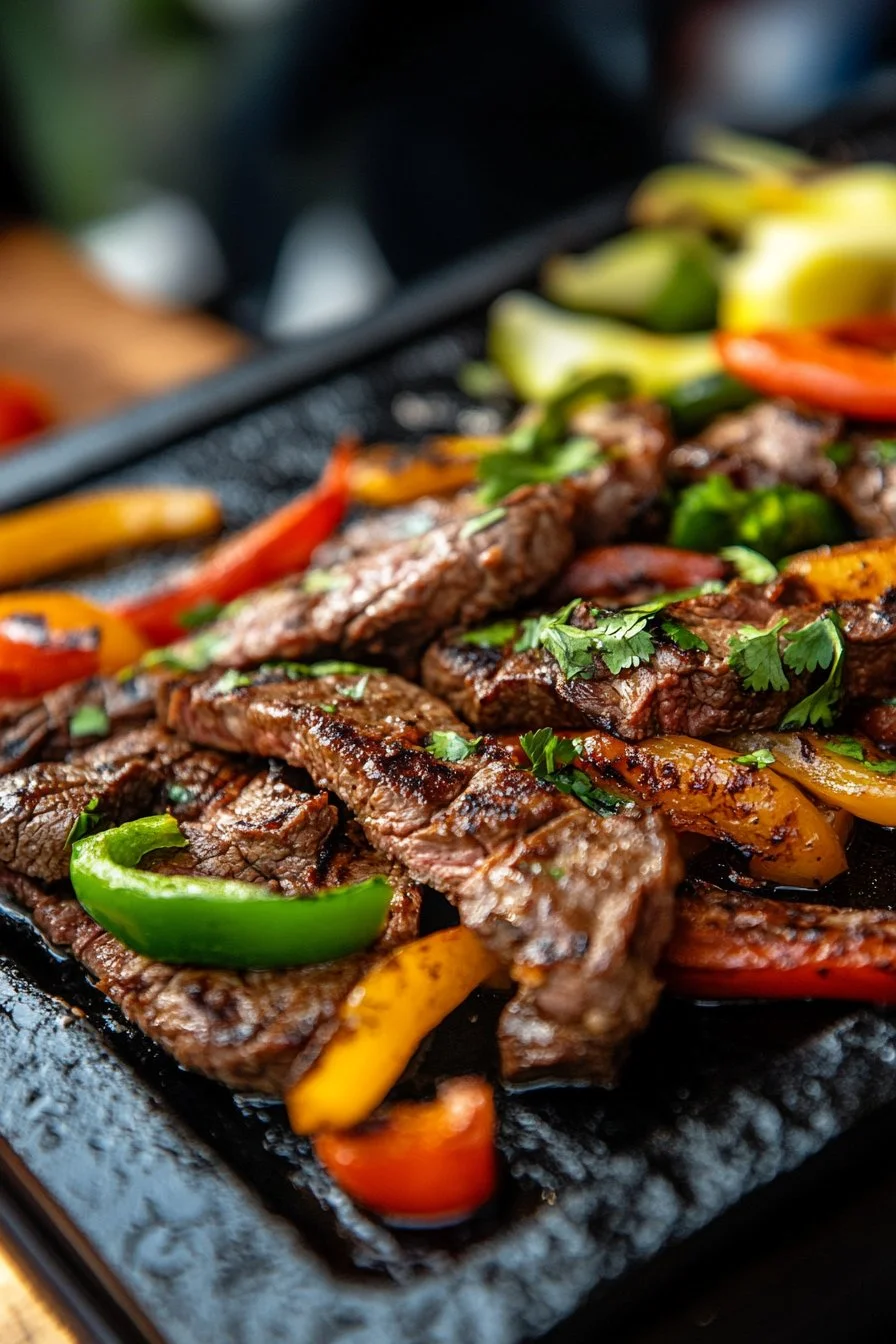 Fajitas de Steak en Blackstone