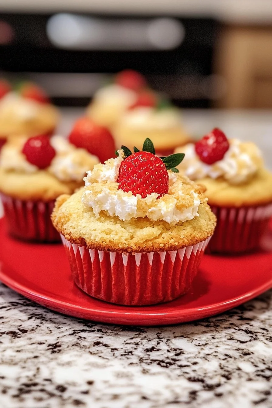 Muffins de pastelito de fresa